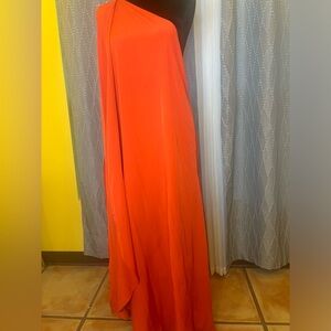 Orange goddess looking maxi dress